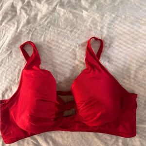 Red Women's bikini top